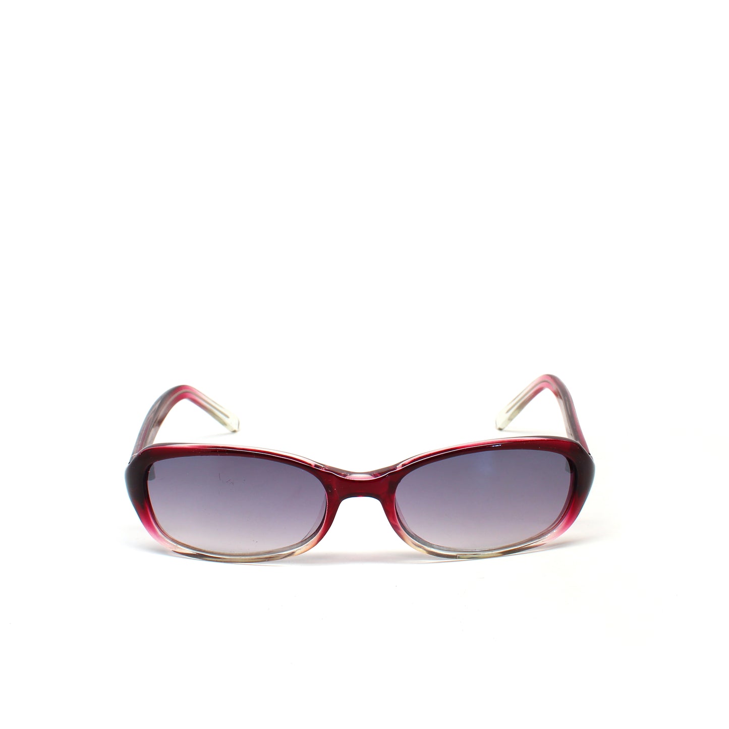Vintage SMALL Size Y2k Neo Transparent Deadstock Rectangle Sunglasses - Red (READ SIZE)