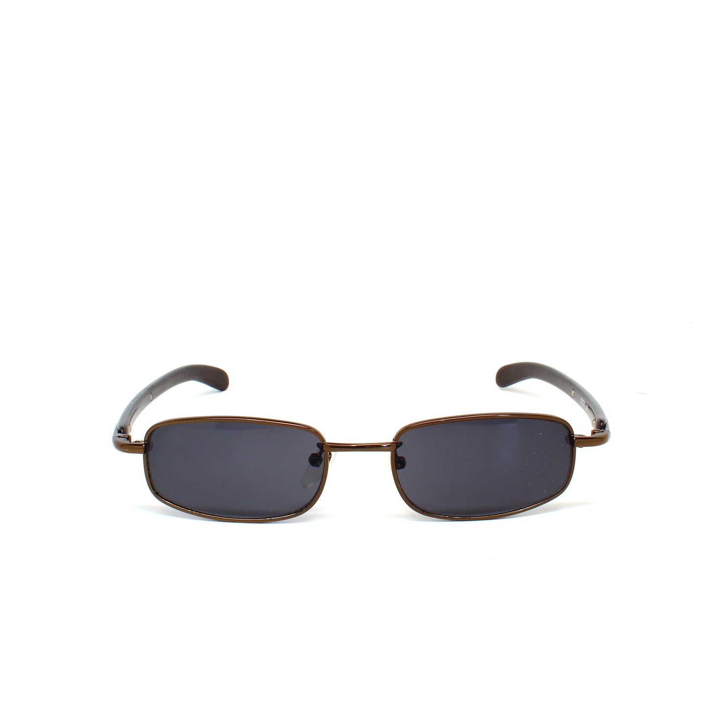 Vintage Small Size 1996 Wraparound Rectangle Roxbury Sunglasses - Bronze