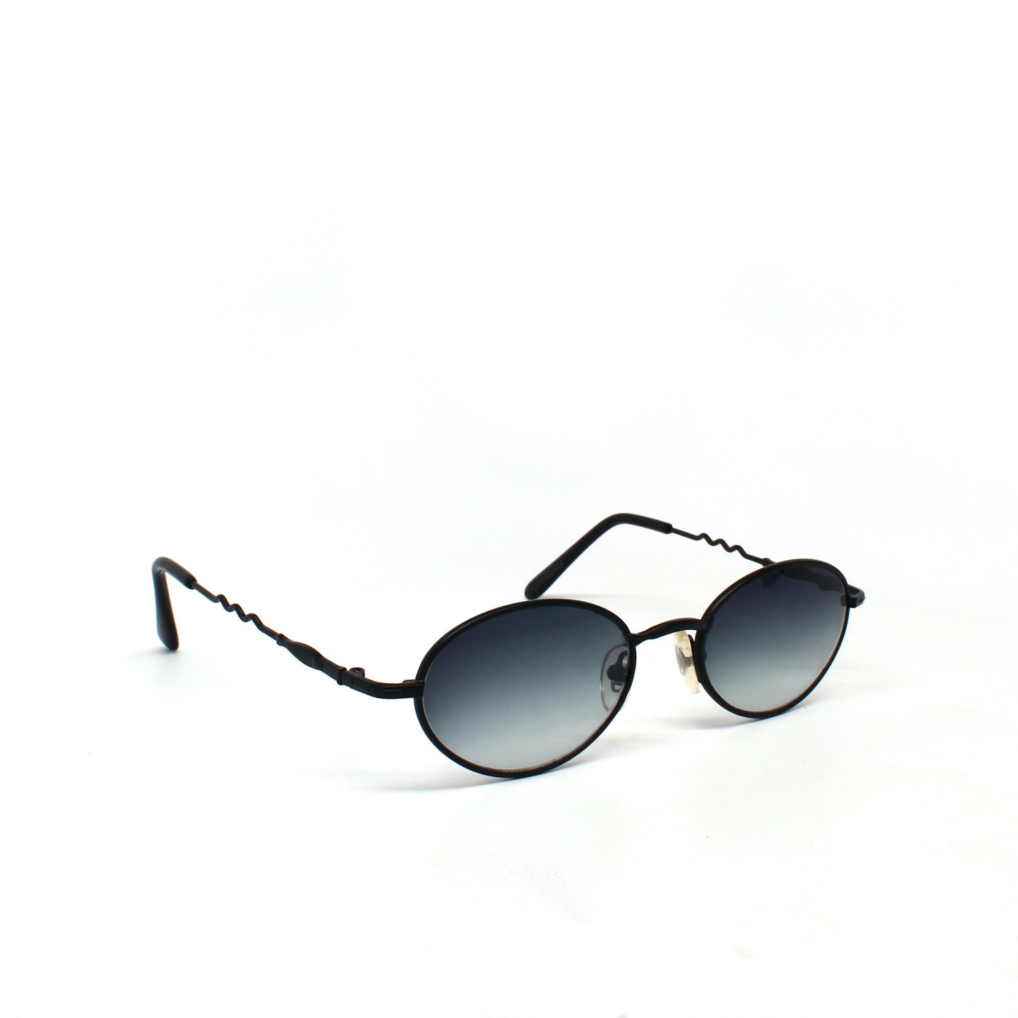 Vintage Small Size 90s Mini Santa Fe Sunglasses - Black