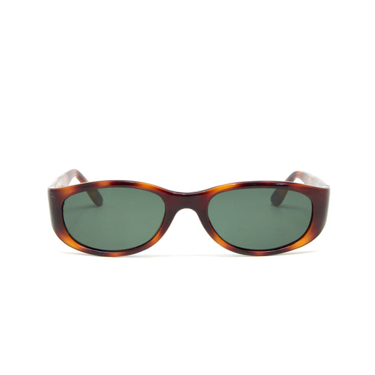 Vintage Small Size 90s Deadstock Mod Original Circular Sunglasses - Brown