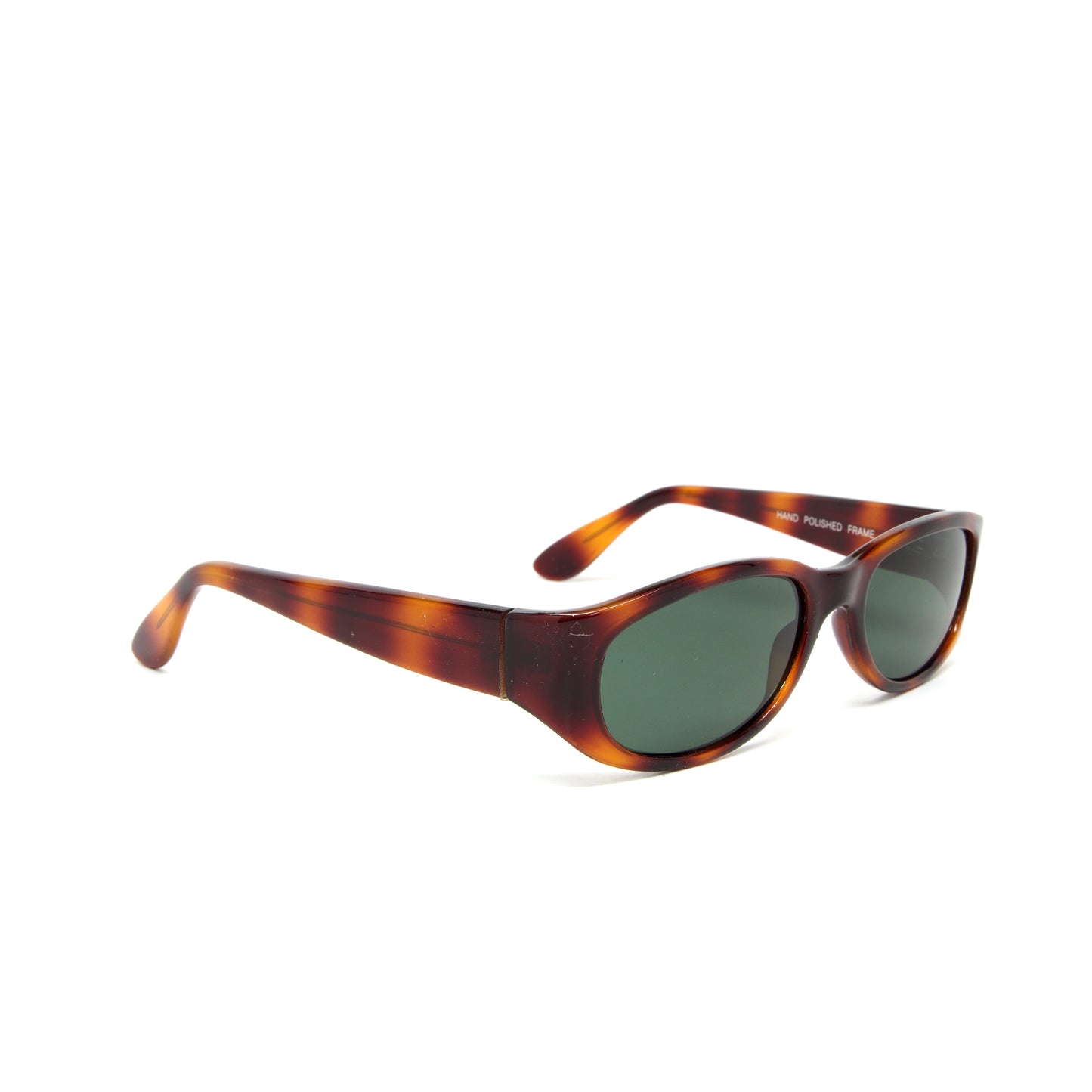 Vintage Small Size 90s Deadstock Mod Original Circular Sunglasses - Brown