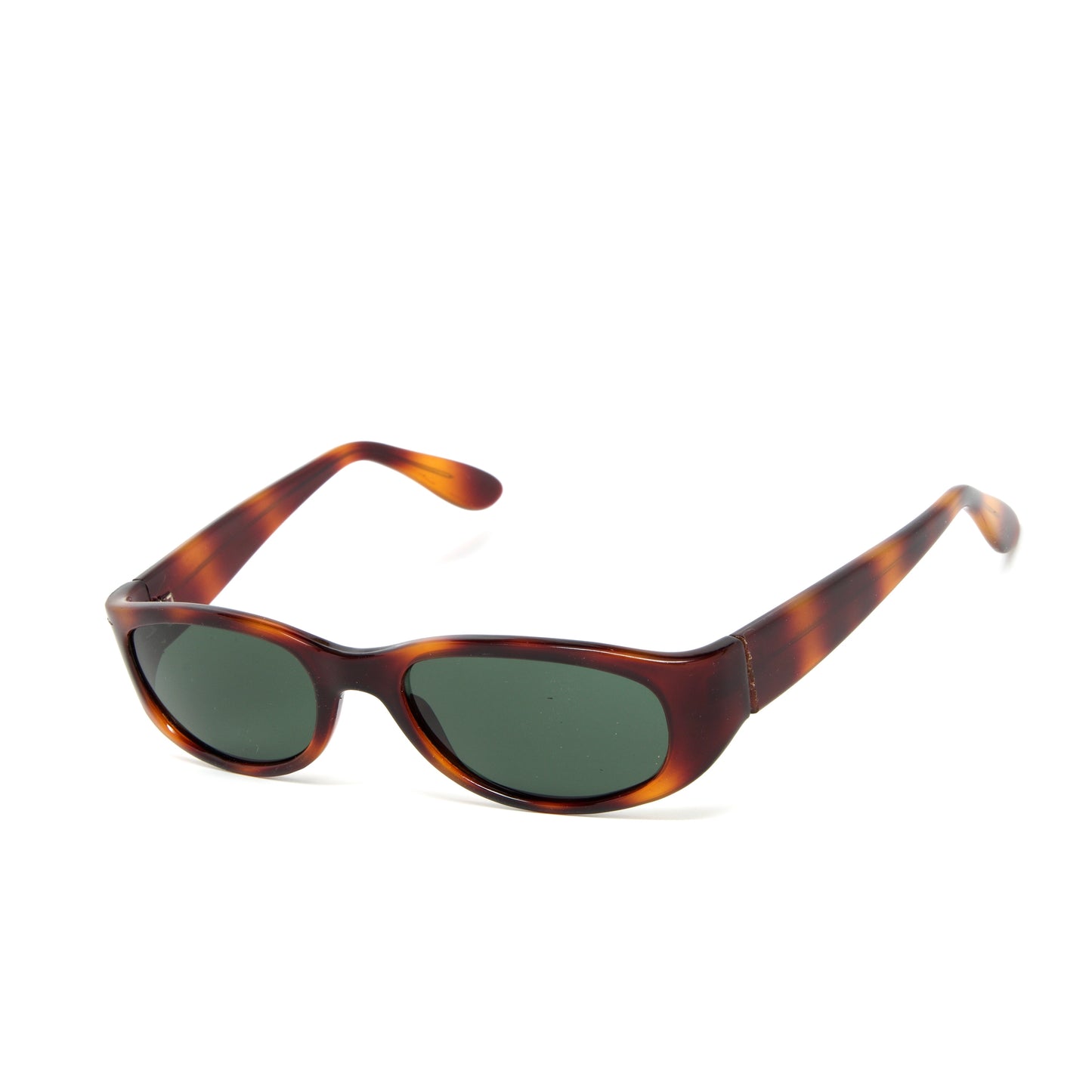 Vintage Small Size 90s Deadstock Mod Original Circular Sunglasses - Brown