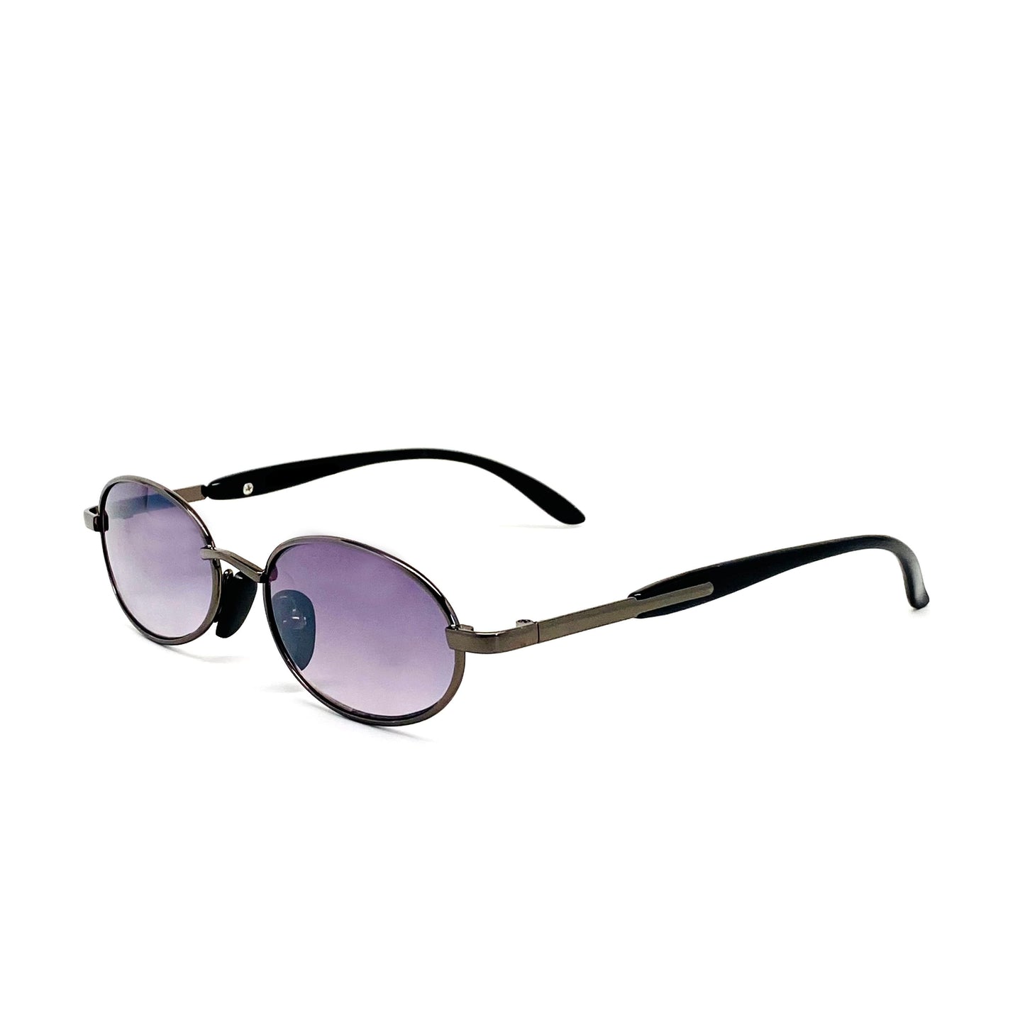 Small Size Mini 90s Deadstock Santa Fe Oval Sunglasses - Grey Lens