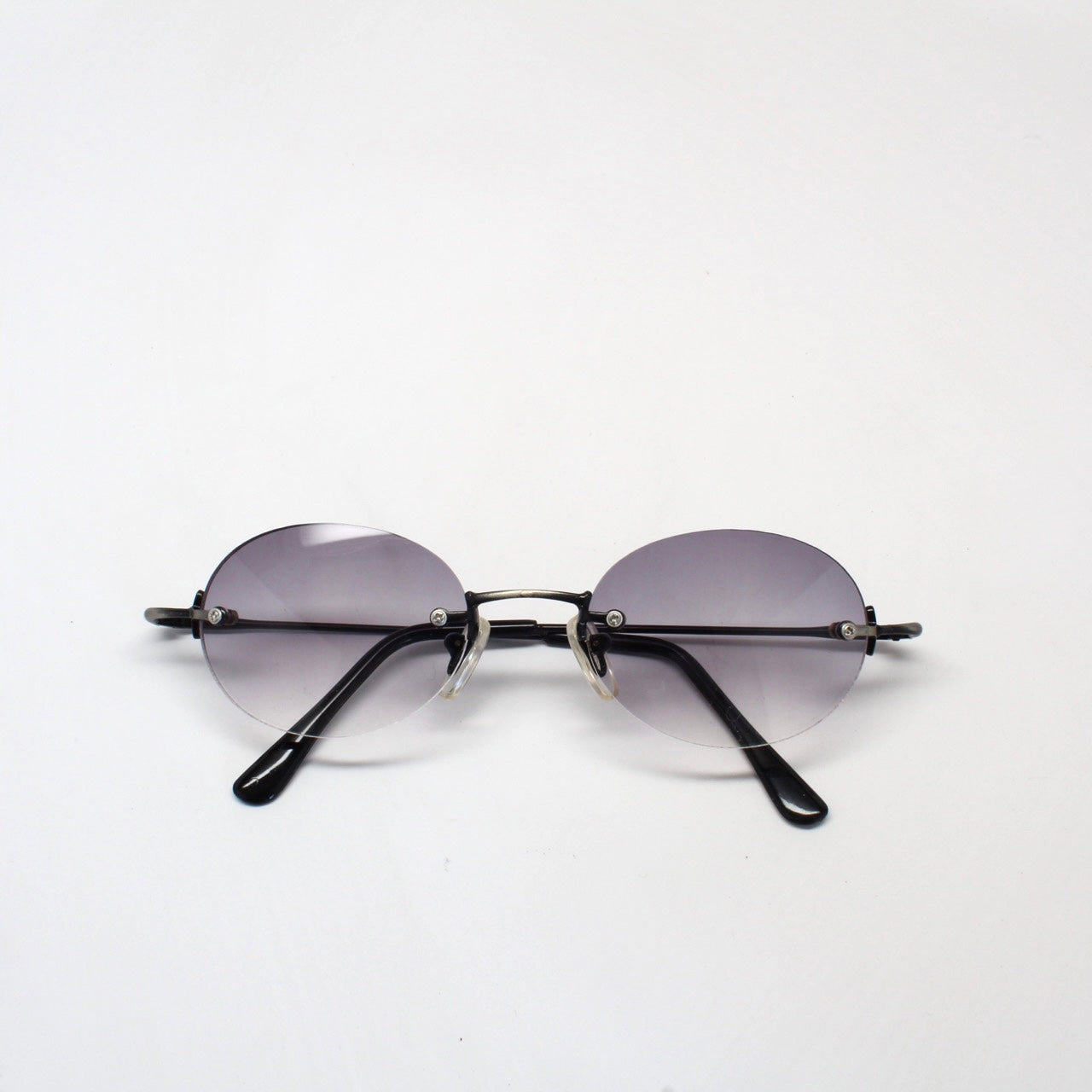 Deadstock Santa Fe Rimless Oval 90s Rimless Sunglasses
