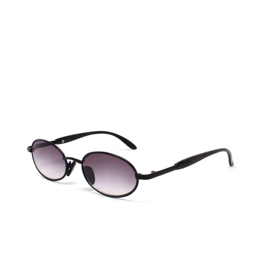 Small Size Mini 90s Deadstock Santa Fe Oval Sunglasses - Black