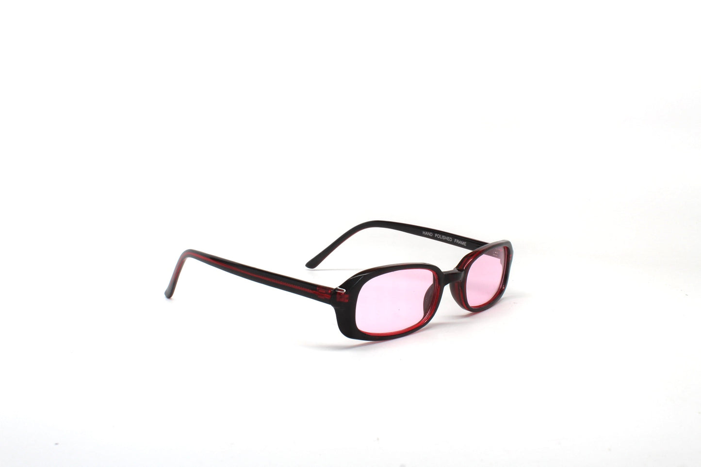 Vintage Small Size Y2k Neo Deadstock Rectangle Sunglasses - Pink
