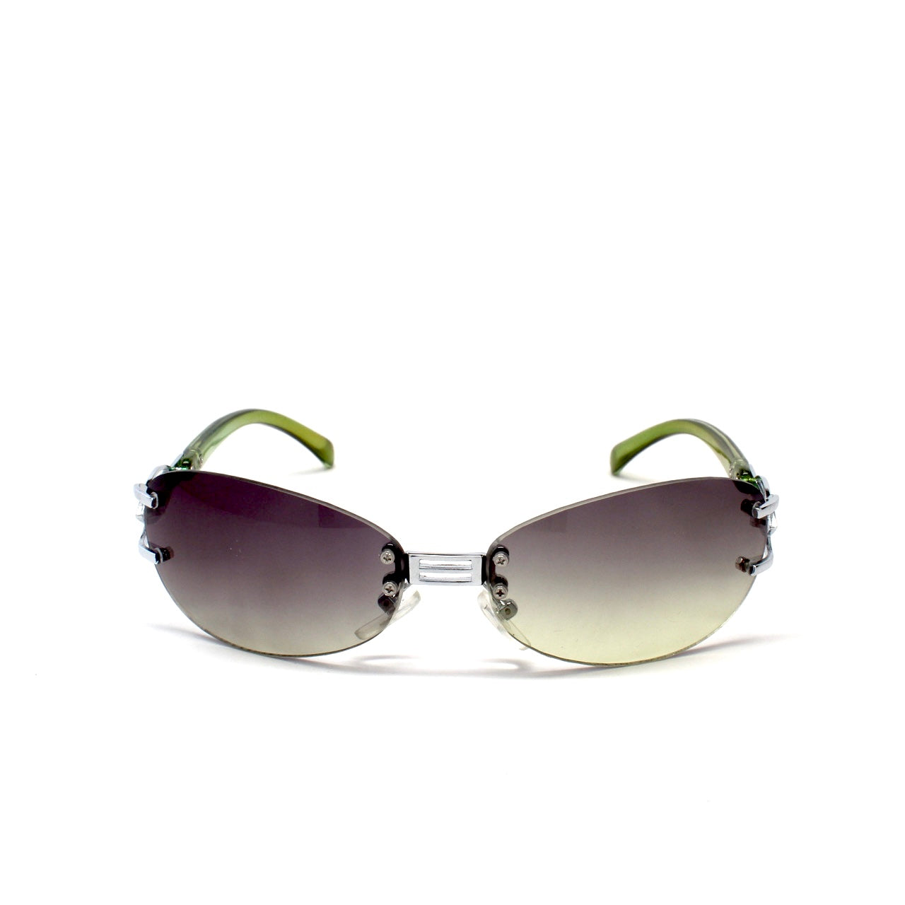 X-Static 1996 Rimless Two Tone Style Sunglasses - Green