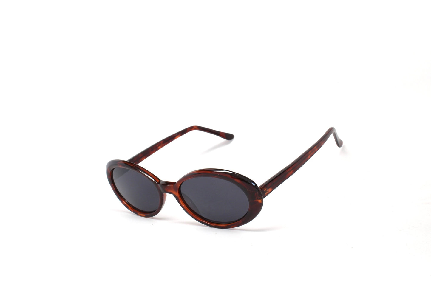 Vintage Standard Size 90s Mod Original Hermosa Oval Sunglasses - Red/Black
