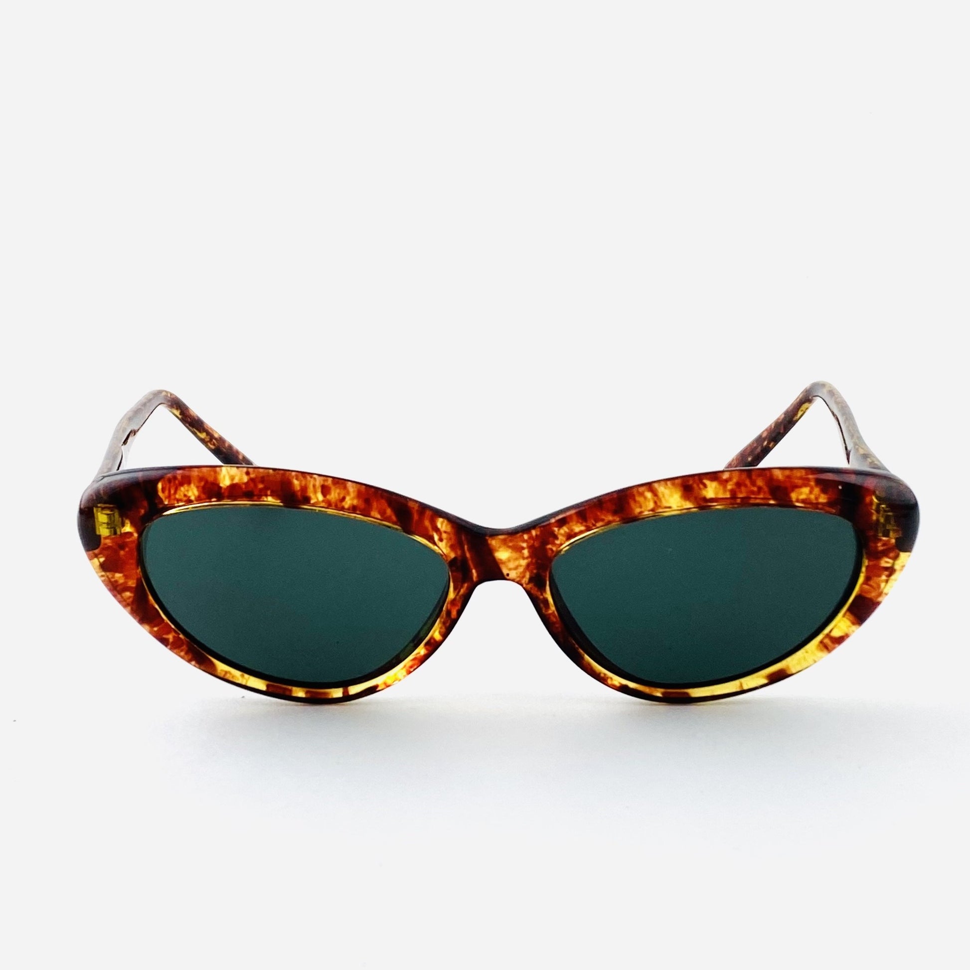 genuine deadstock tortoise cat eye frame shades with dark tint 