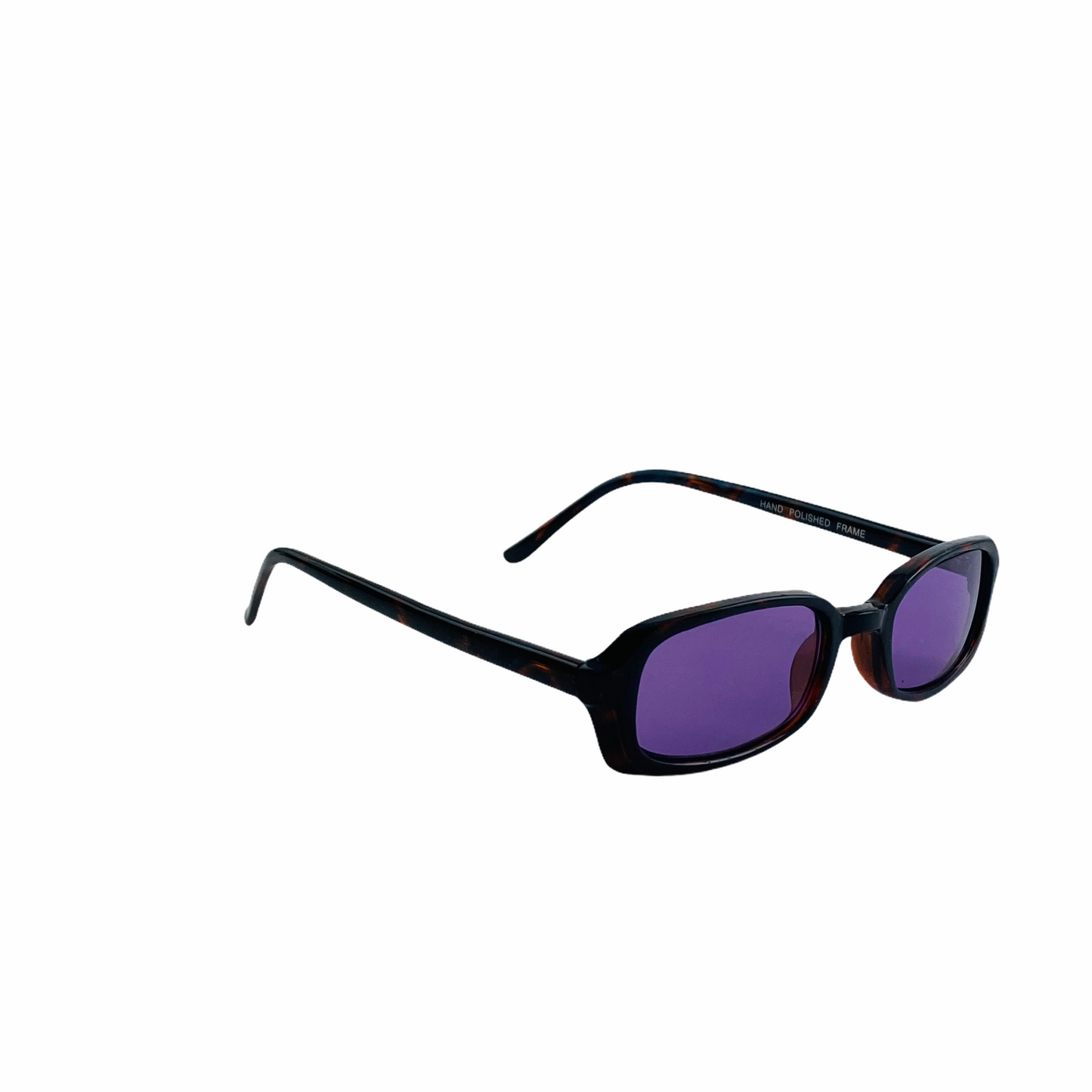 authentic deadstock purple rectangular shape sunnies with glass 