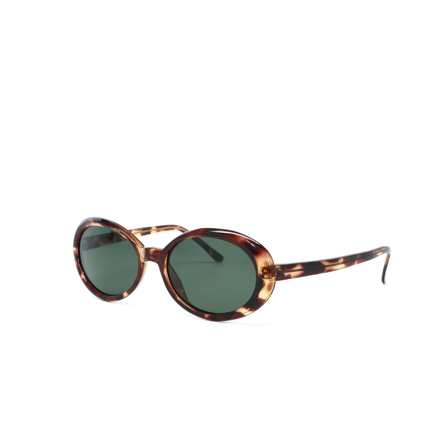 Vintage Standard Size 90s Mod Original Hermosa Oval Sunglasses - Tortoise Brown