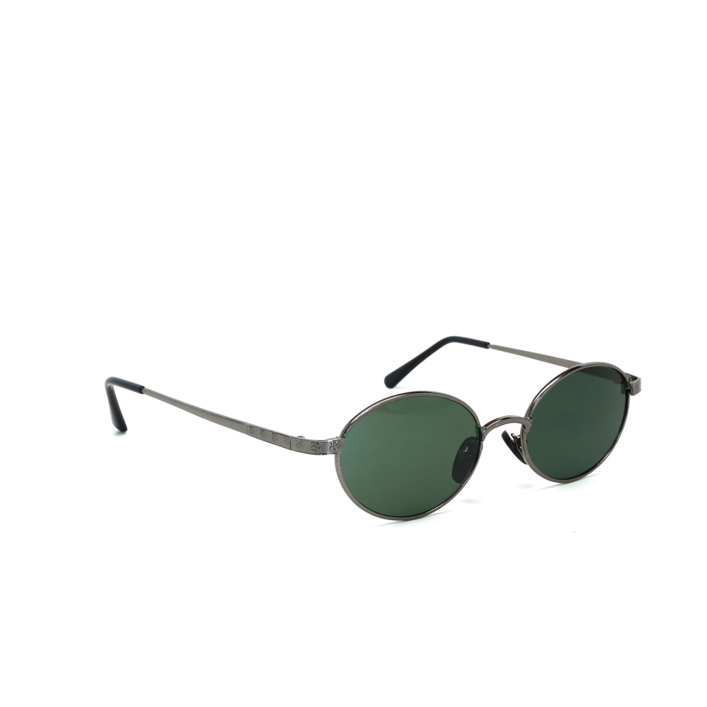 Vintage MINI Small Size 1996 Neo Standard Oval Frame Sunglasses - Grey